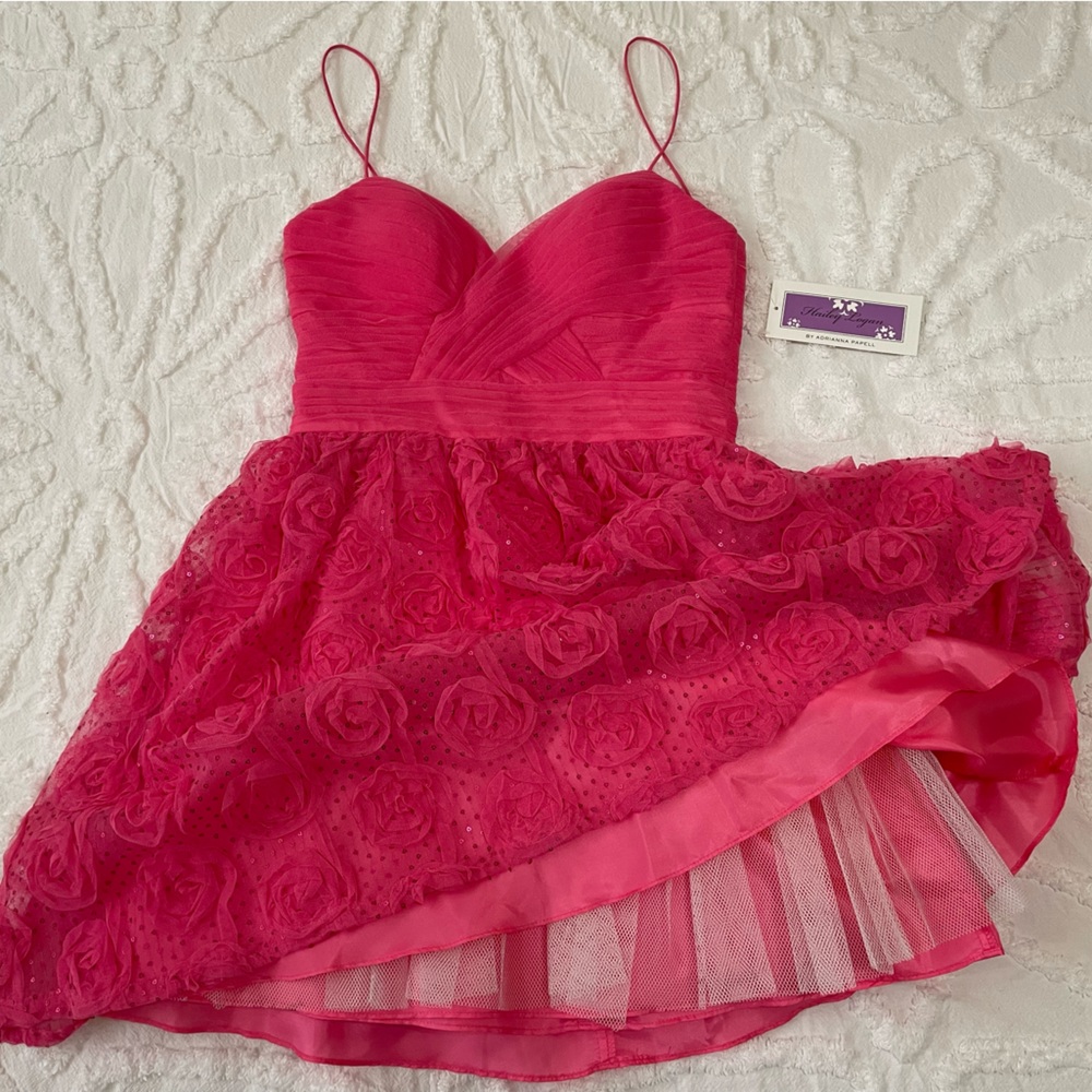 NWT Sparkly Pink Semi-Formal Dress